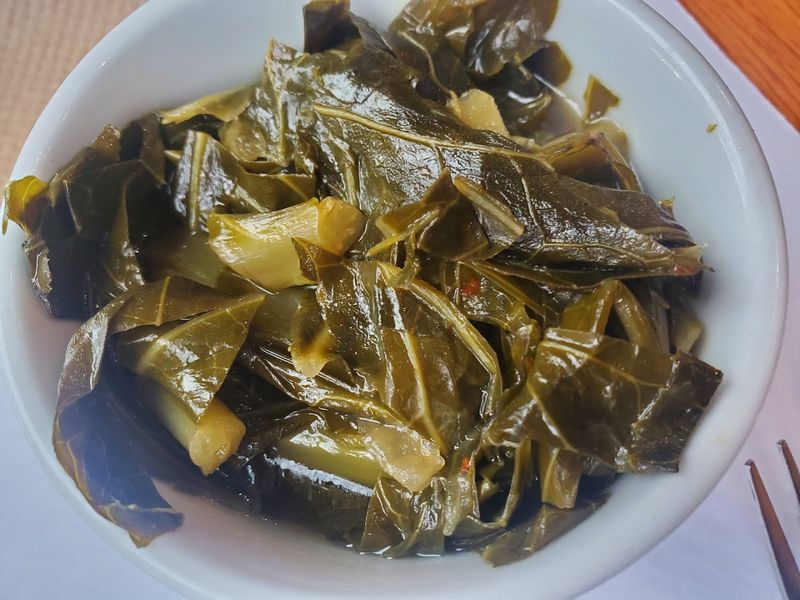 Collard Greens Known as Mean Collard Greens