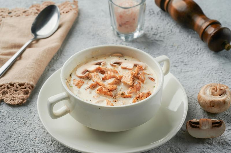 Creamy chicken soup