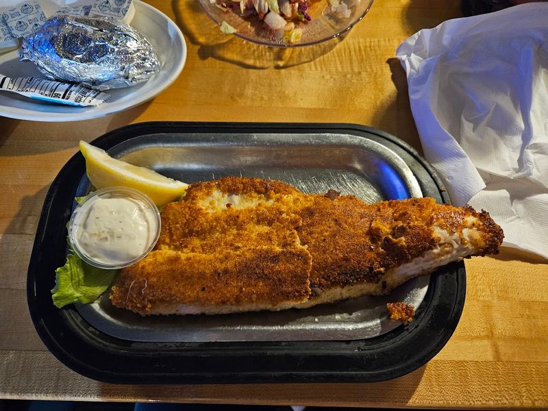Crusted Walleye and Peel-and-Eat Shrimp for the Seafood Lover