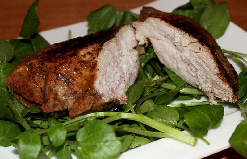 Dry chicken breast