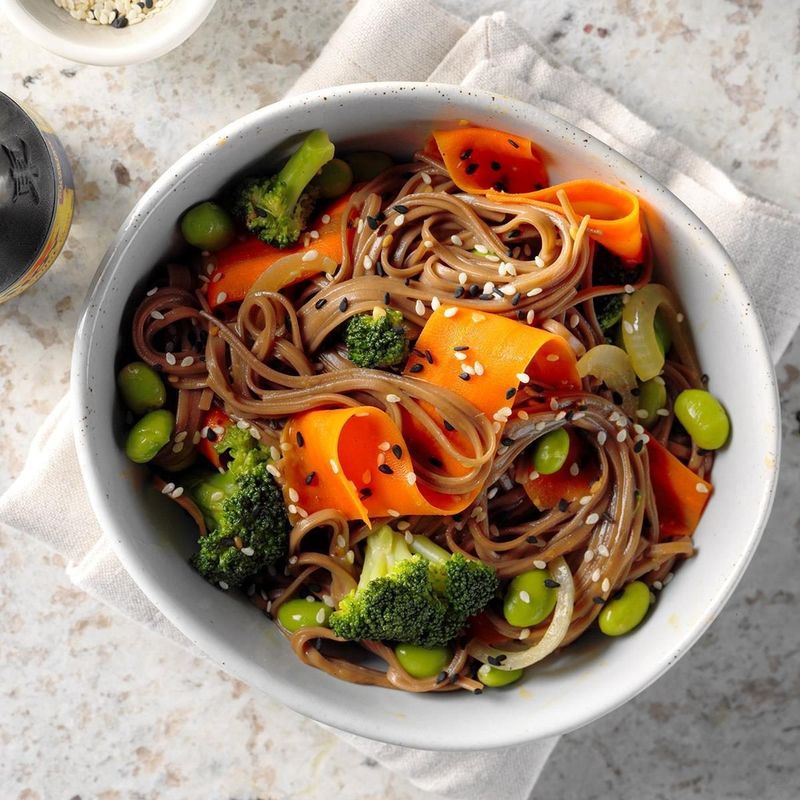 Edamame noodle bowl