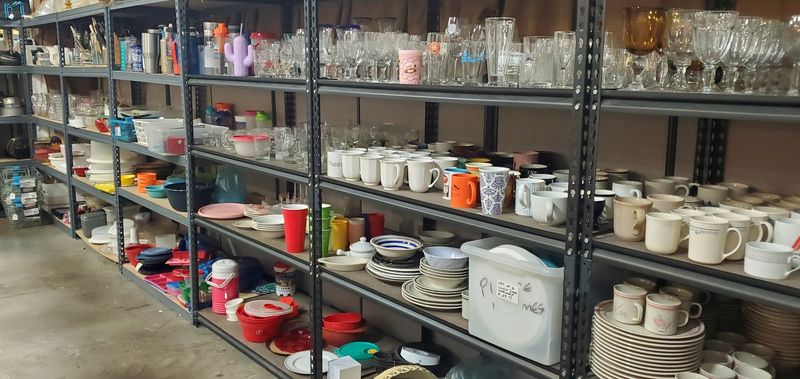 Electronics and Unique Collectibles on the Shelves