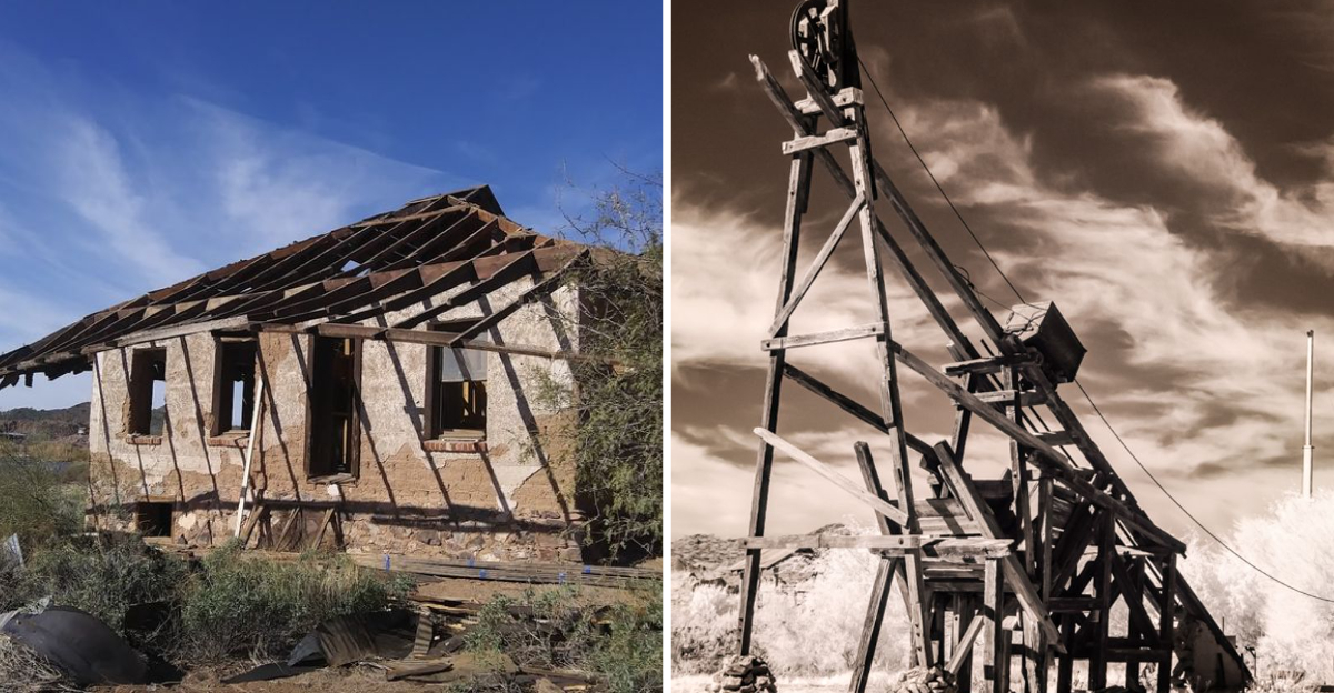 Explore the haunting ruins of this once booming Arizona mining town