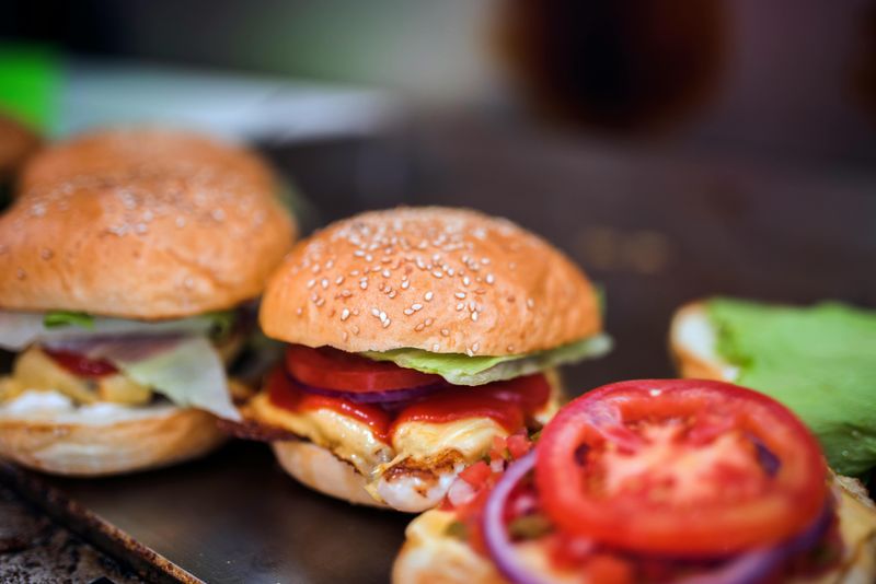Fast food burgers