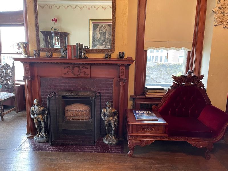 Fireplaces and Victorian Details That Set the Mood