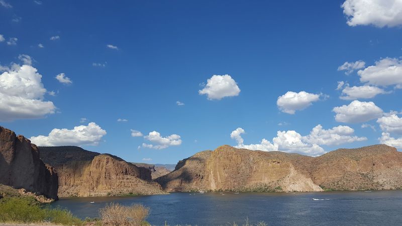 Fishing at Saguaro Lake