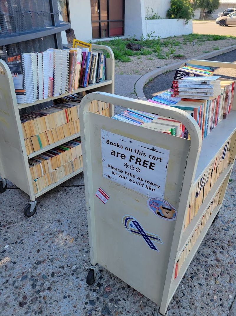 Free Books by the Door for Lucky Passersby