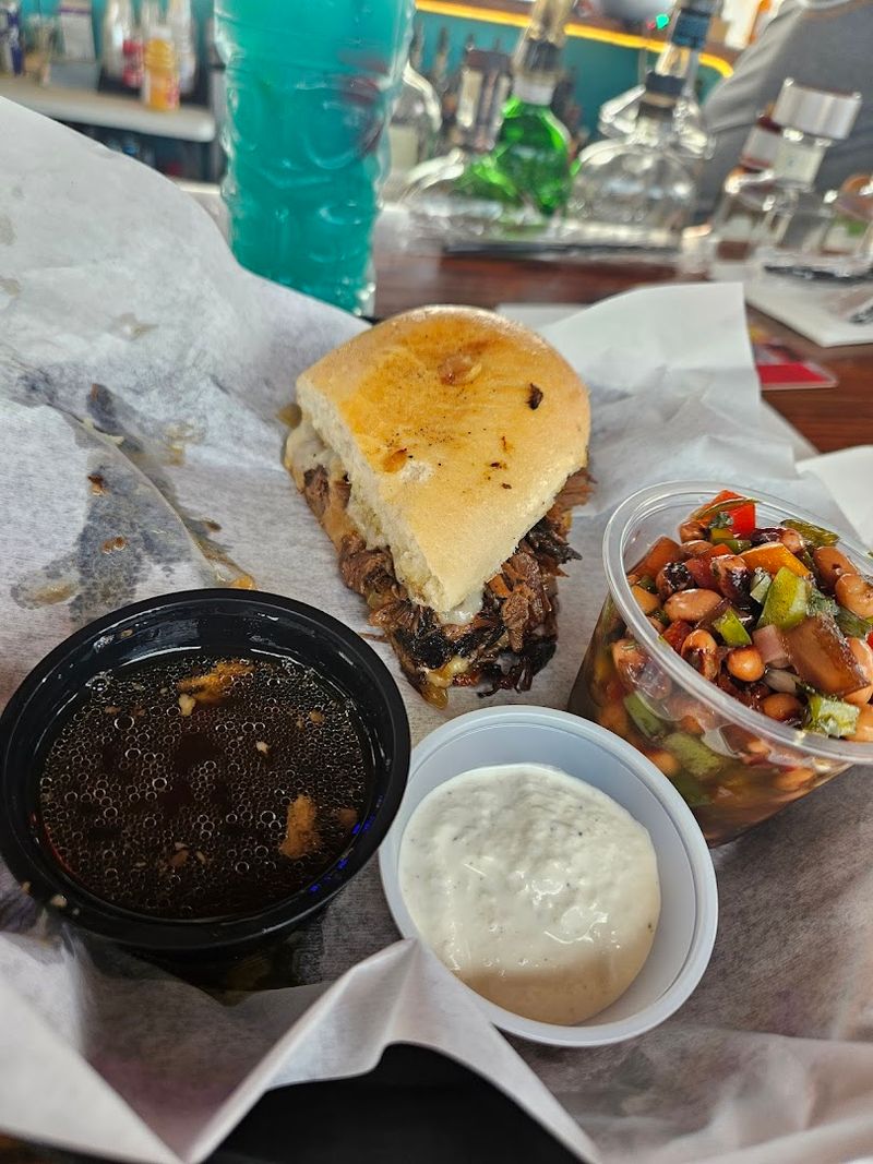 French Dip Roast Beef Sandwich