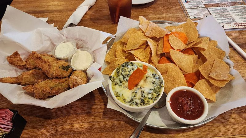 Fried Pickles with Blue Cheese Dip Fried Pickles with Blue Cheese Dip