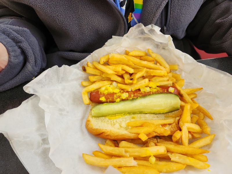 Fries Tucked Right Into the Hot Dog