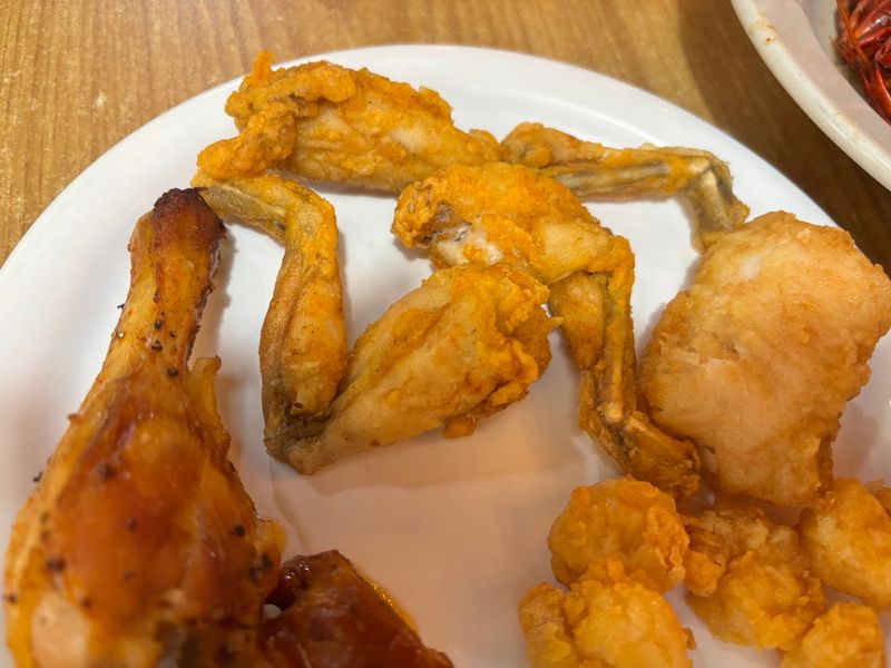 Frog Legs and Unique Buffet Finds