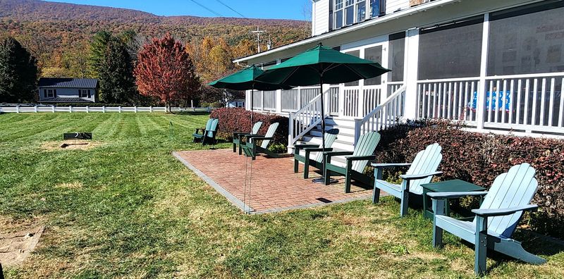 Front Porch Rocking Chairs and Mountain Views