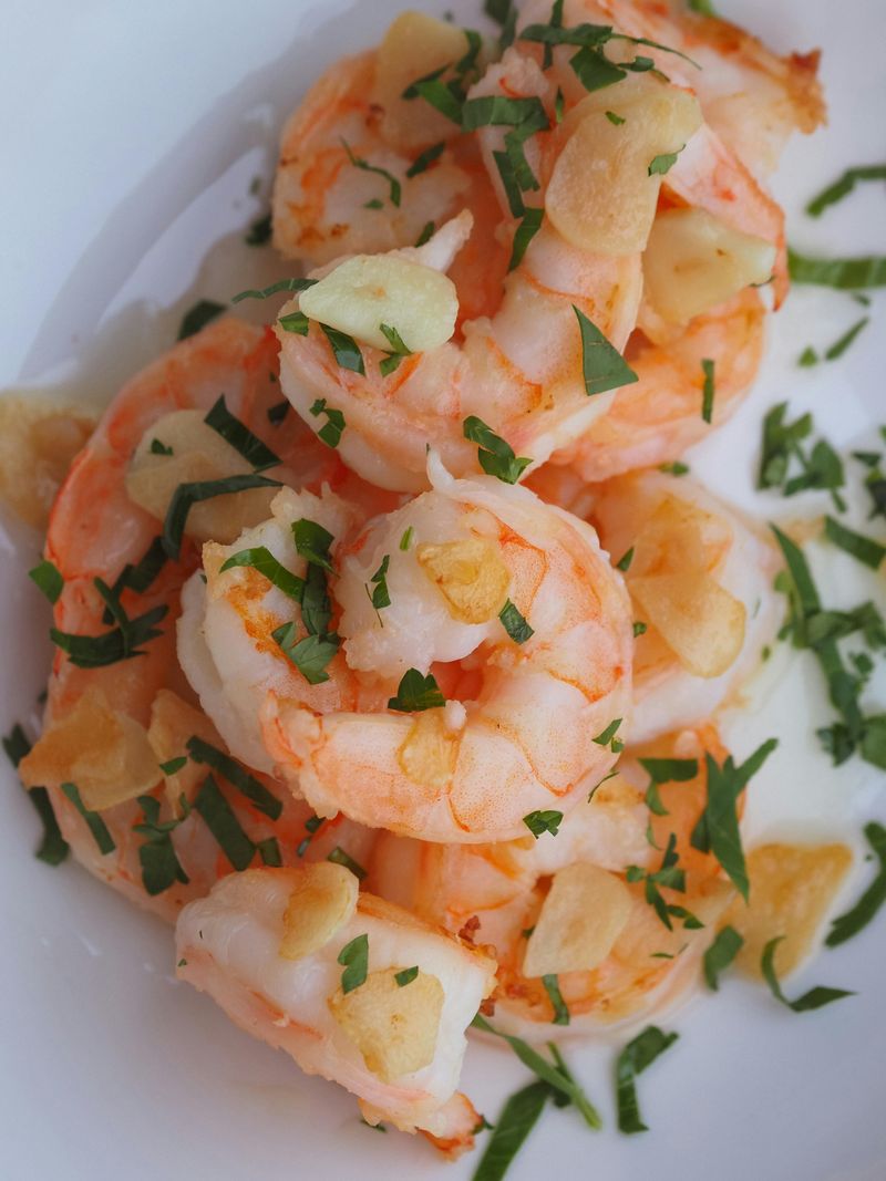 Garlic butter shrimp