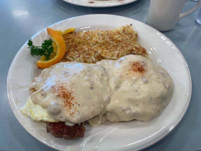 Glorified Country Gravy Biscuit Benedicts That Visitors Travel For