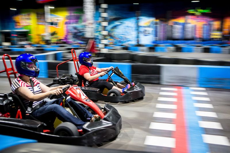 Go-Kart Racing on a Half-Mile Asphalt Track