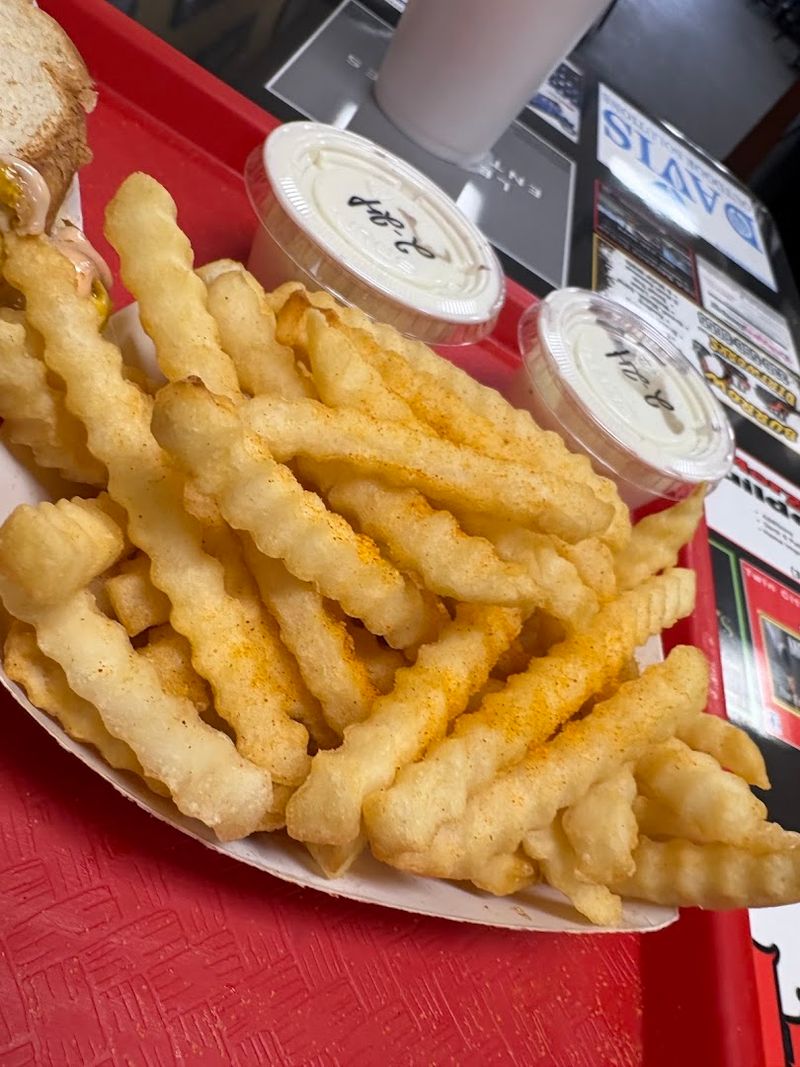 Golden Crinkle Fries Cooked to Perfection