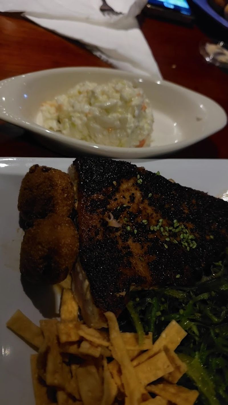 Gouda Grits and Blackened Grouper Combo