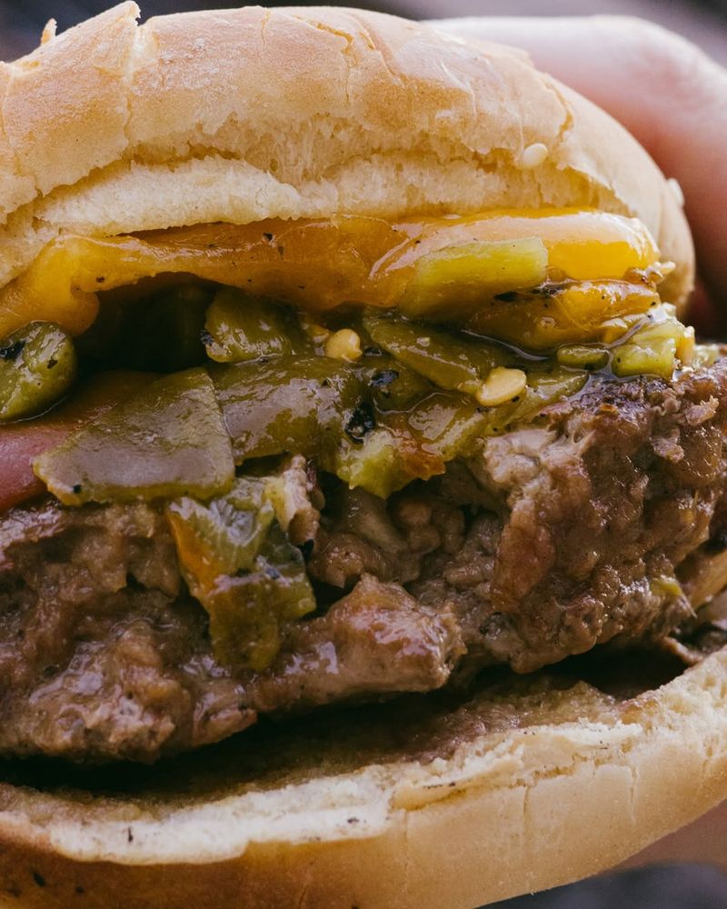Green Chile Cheeseburger - New Mexico