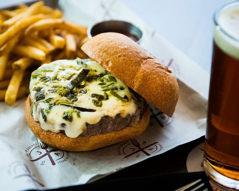 Green Chile Cheeseburger