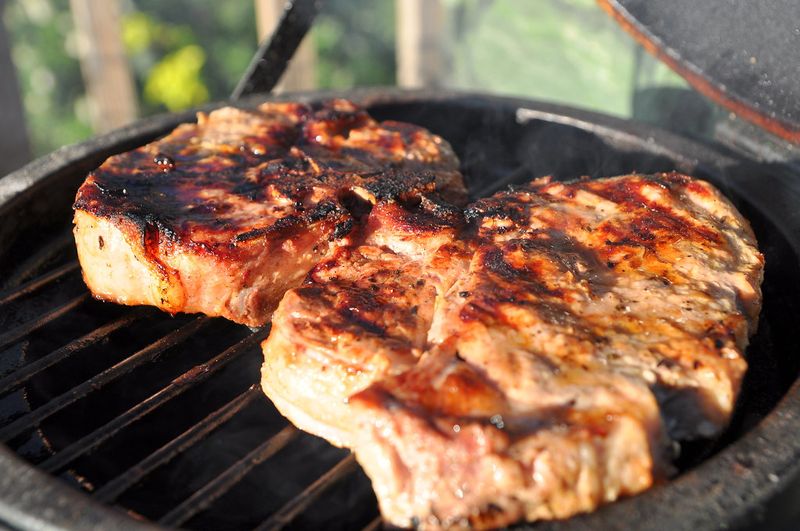 Grilled pork chops