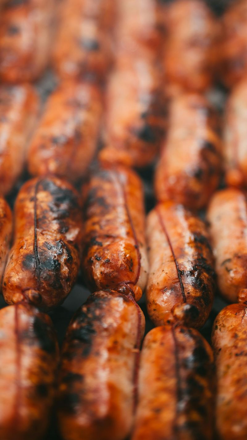 Grilled sausages