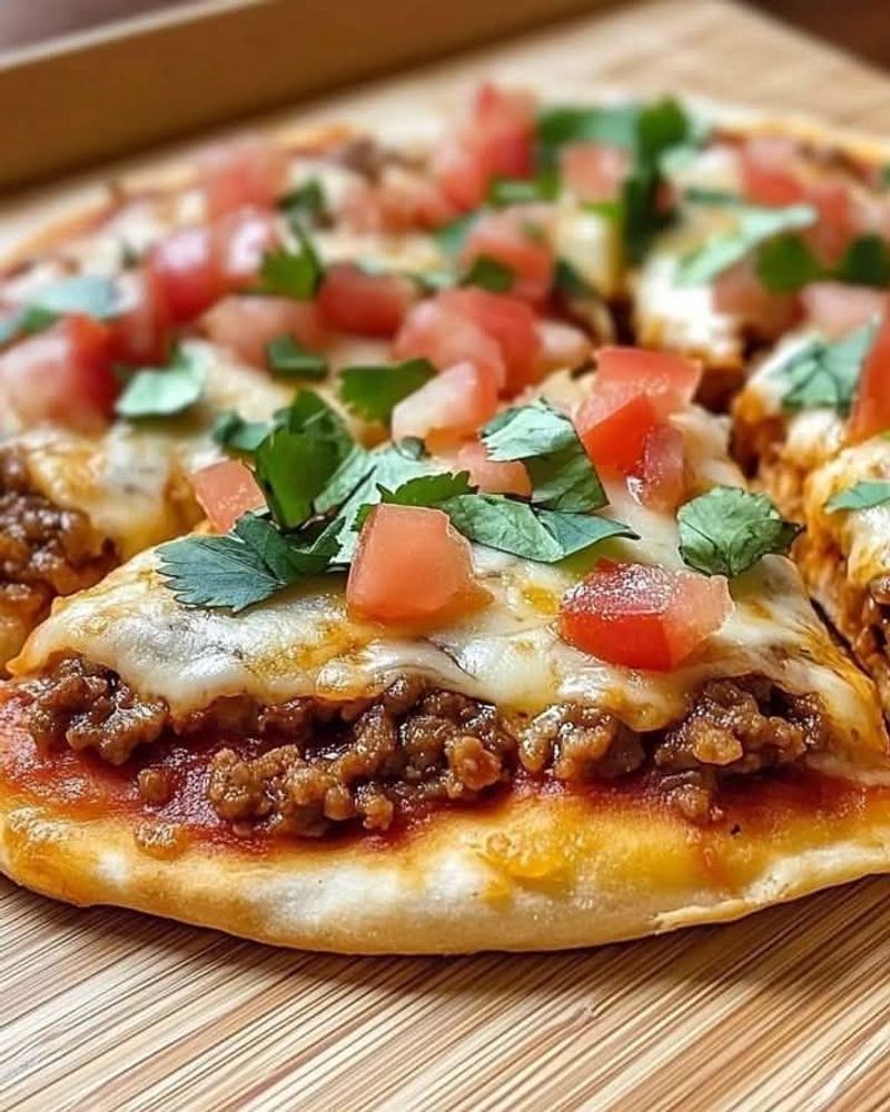 Ground beef pizza