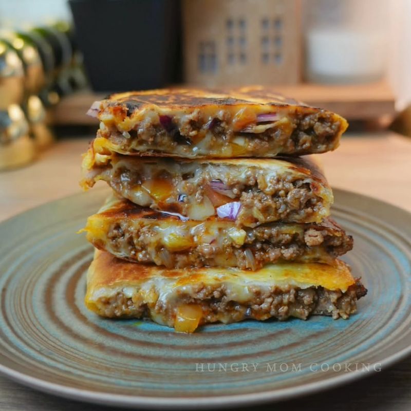 Ground beef quesadillas