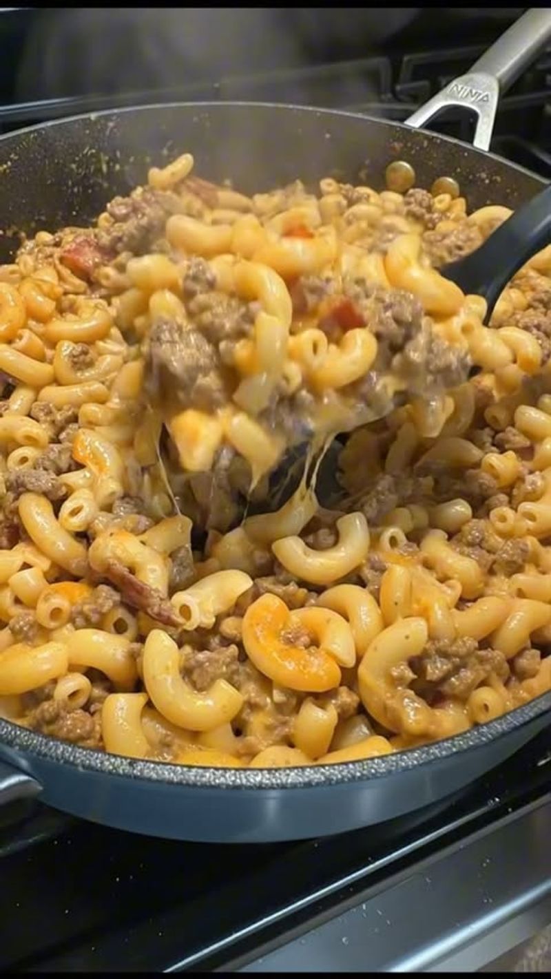Hamburger helper style pasta