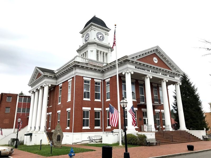 Historic Courthouse Square at the Heart of Town Life
