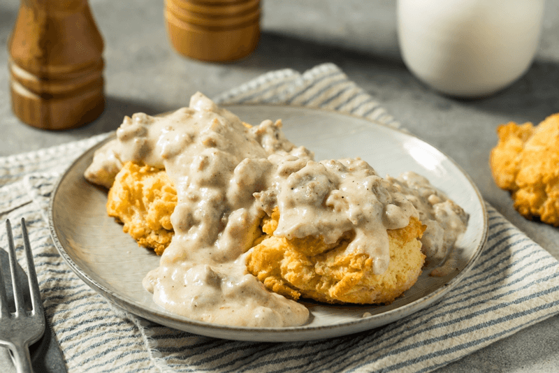 Homemade Biscuits and Gravy That Stop People in Their Tracks