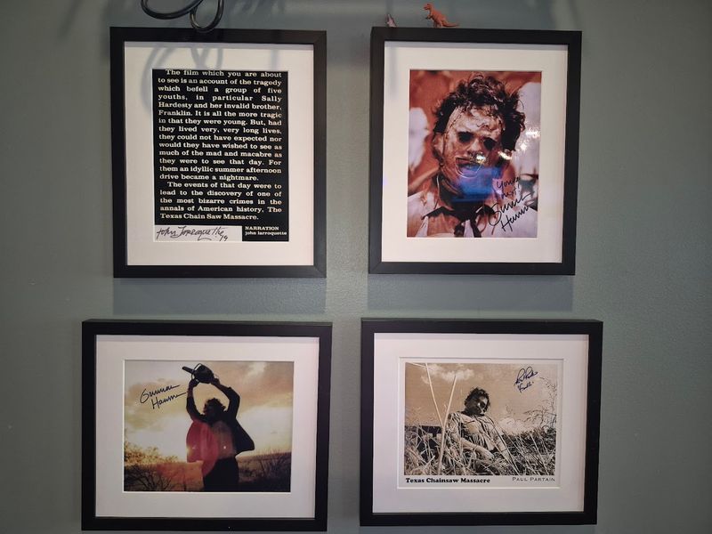Horror Memorabilia Covering Every Wall
