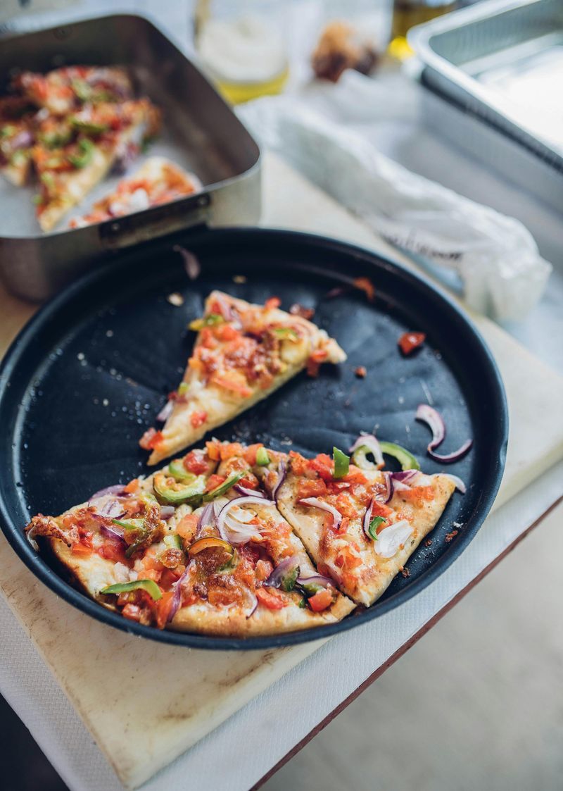 Leftover pizza