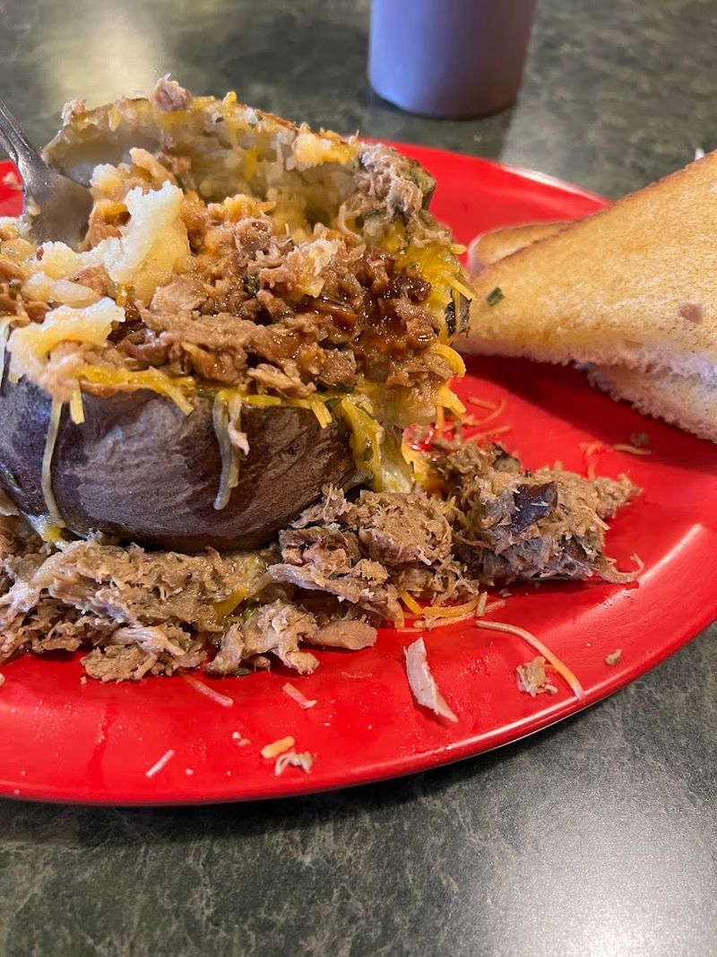 Loaded Baked Potato with Pulled Pork Loaded Baked Potato with Pulled Pork