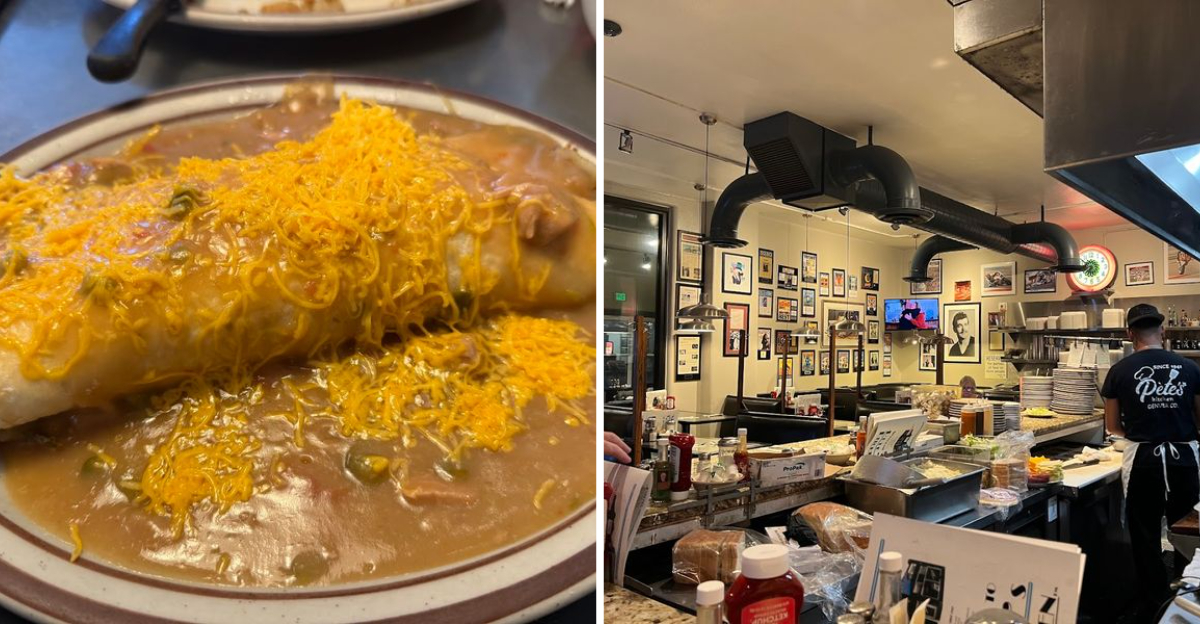 Locals say this no frills Colorado diner serves the best breakfast burritos in the Rockies