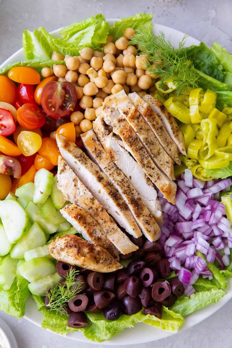 Mediterranean chicken salad
