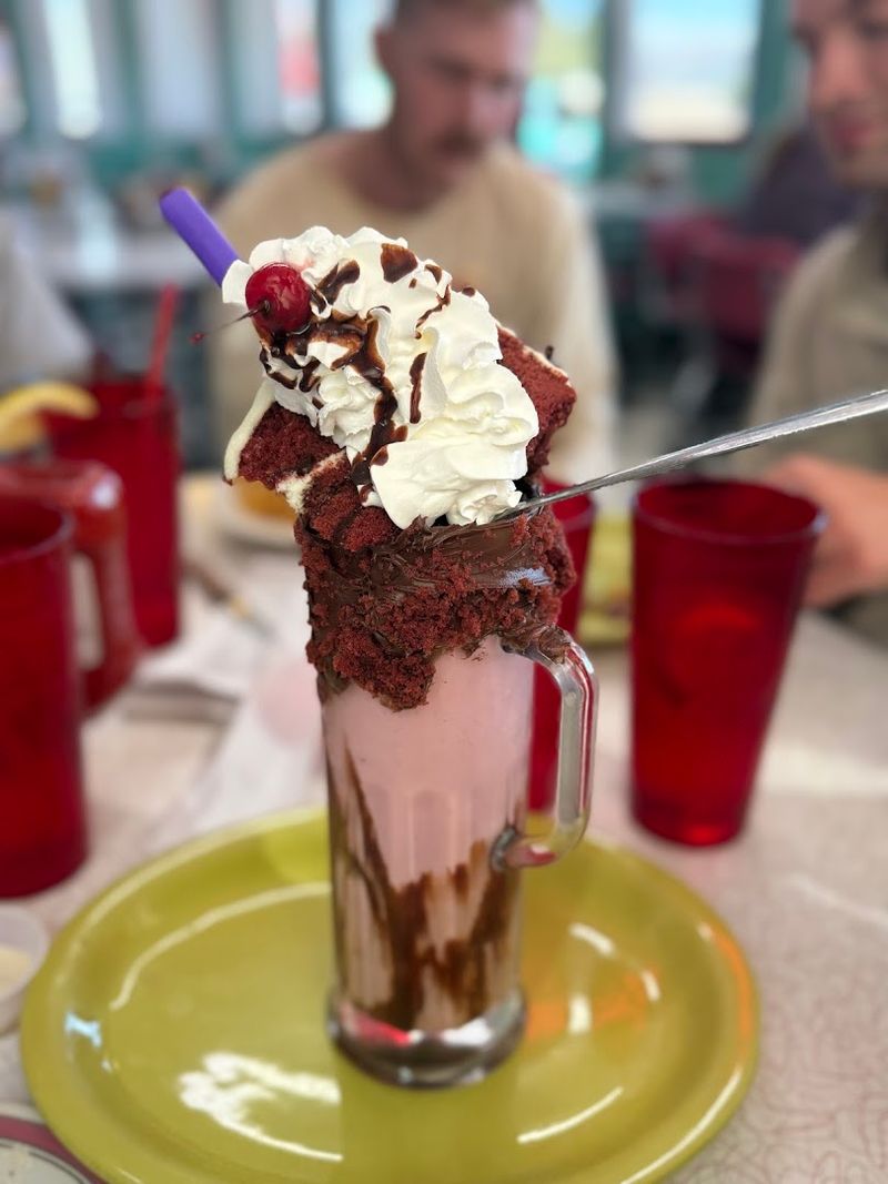 Milkshakes So Good They Bring Extra in the Mixer