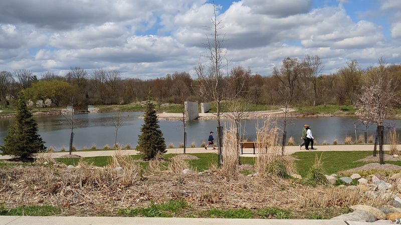 Multi-Mile Wooden Deck Trails Perfect for Walking, Biking, and Rollerblading Multi-Mile Wooden Deck Trails Perfect for Walking, Biking, and Rollerblading
