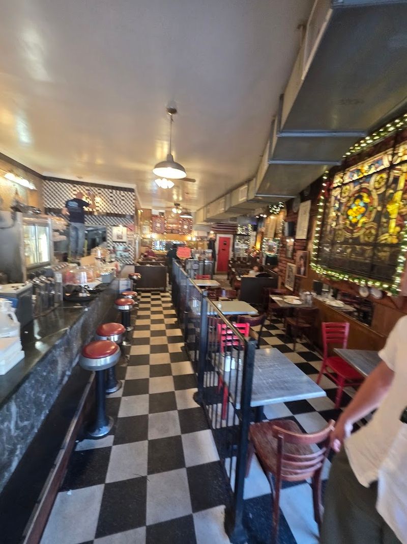 Old-School Diner Atmosphere Straight Out of a Retro TV Show Old-School Diner Atmosphere Straight Out of a Retro TV Show