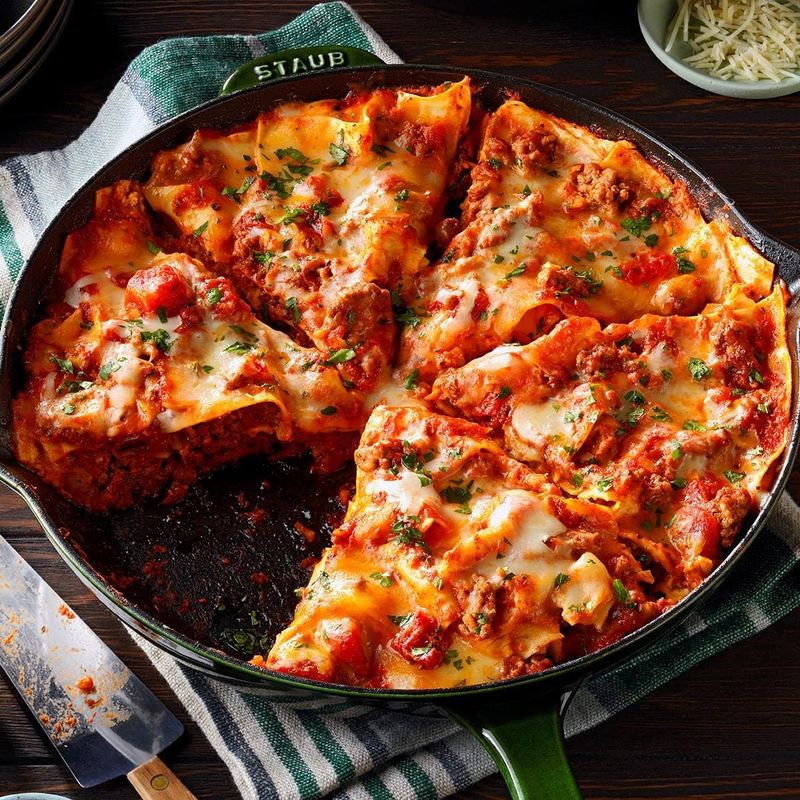 One-pan lasagna