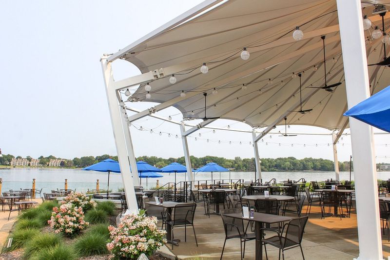 Outdoor Patio Seating With a Waterfront Vibe Outdoor Patio Seating With a Waterfront Vibe