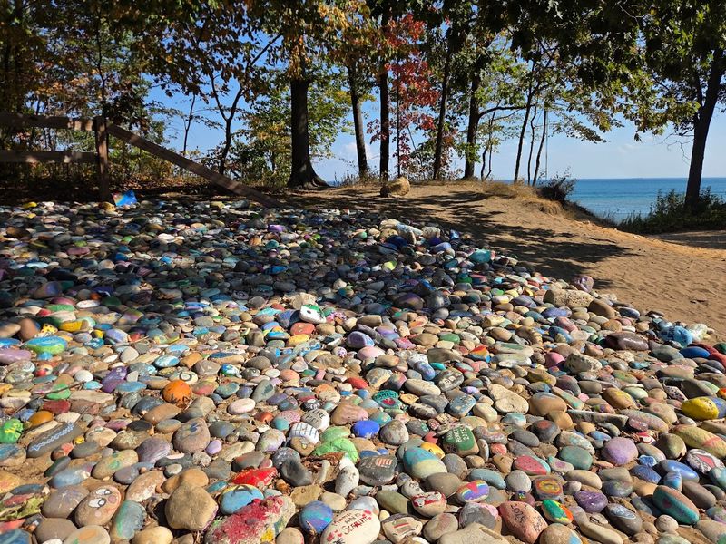Painted Rocks Activity Area for Kids