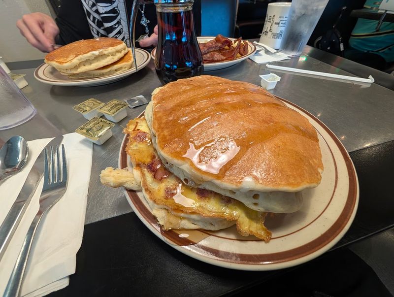 Pancakes So Big They Cover the Entire Plate