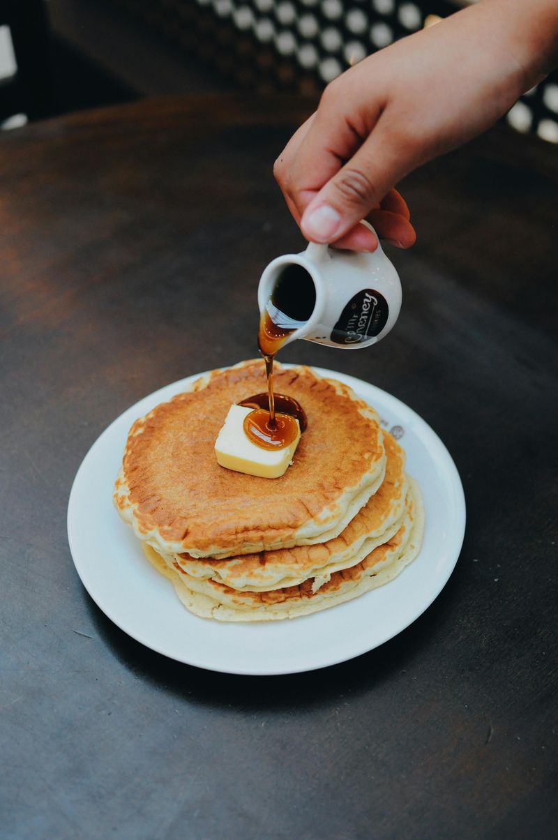 Pancakes with Butter and Syrup