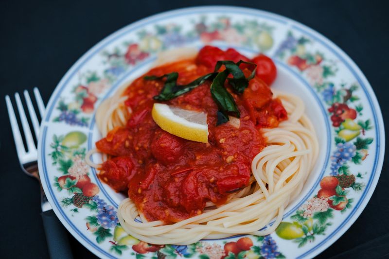 Pasta with sauce