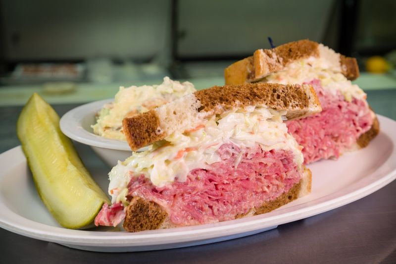 Pastrami Piled High on Fresh Rye Bread