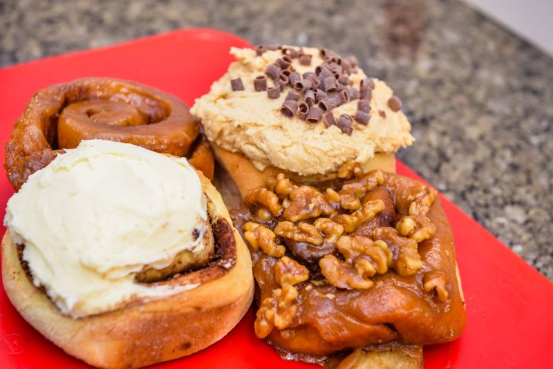 Peanut Butter Cinnamon Roll That Breaks the Internet