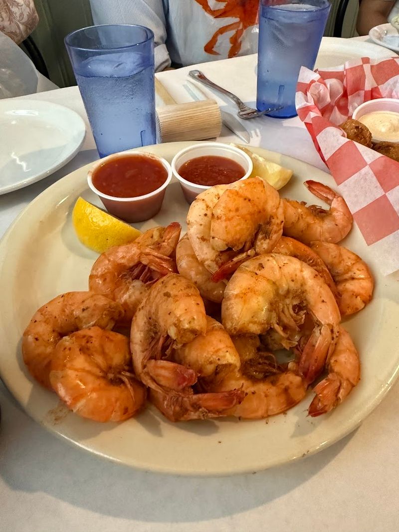 Peel-and-Eat Shrimp and Hush Puppies