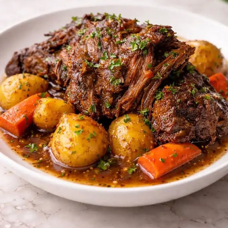 Pot roast with vegetables Pot roast with vegetables