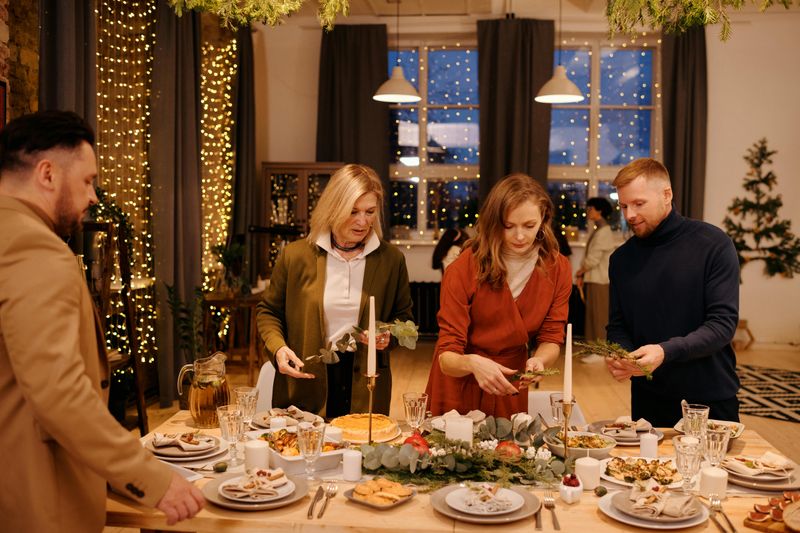 Potluck table