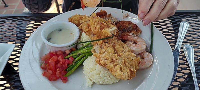 Red, White and Blue Plate — A Seafood Lover's Dream